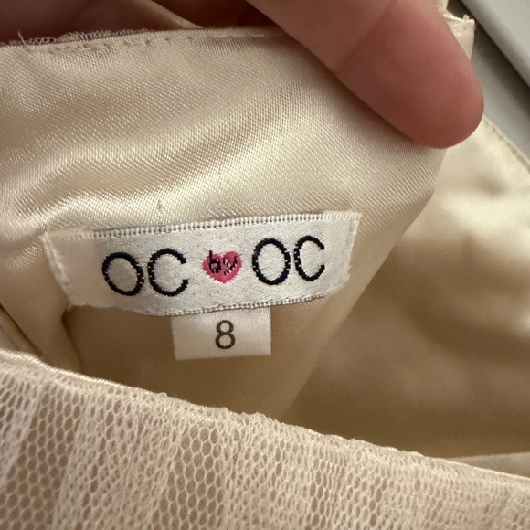 OC OLEG CASSINI VINTAGE INSPIRED TULLE SILK LINED DRESS SZ 8 - Picture 6 of 12